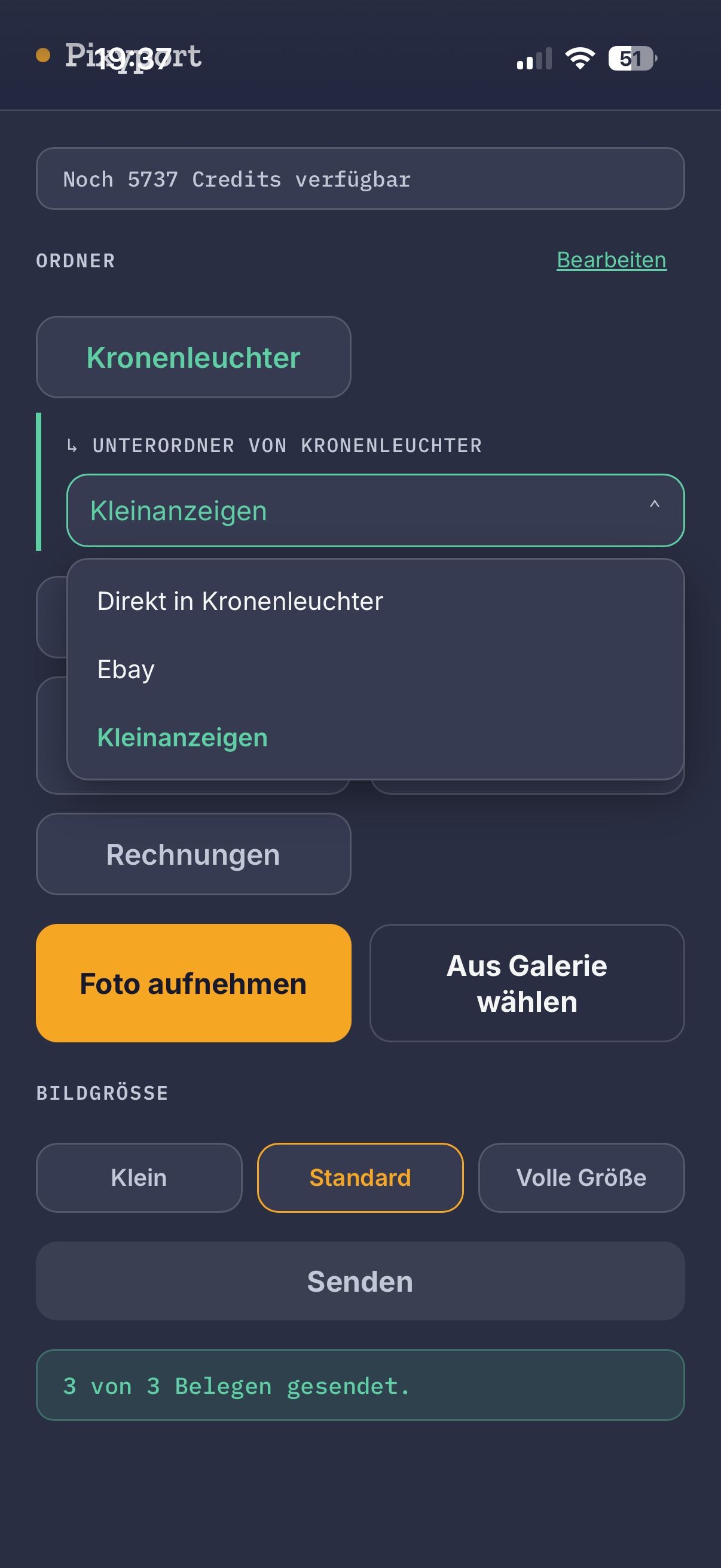 Versanddokumentation