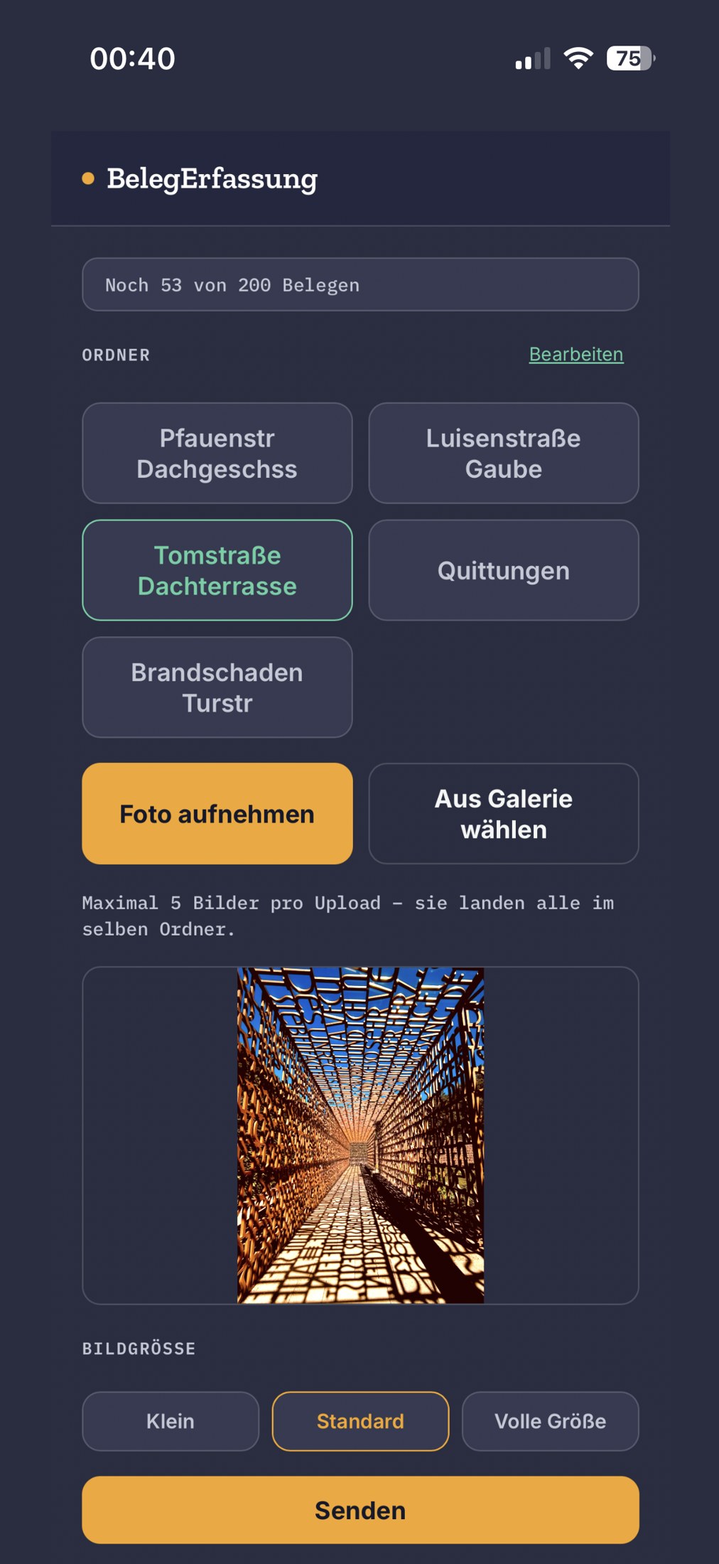 Platzhalter: Pixyport-Ordnerübersicht für Zimmereien
